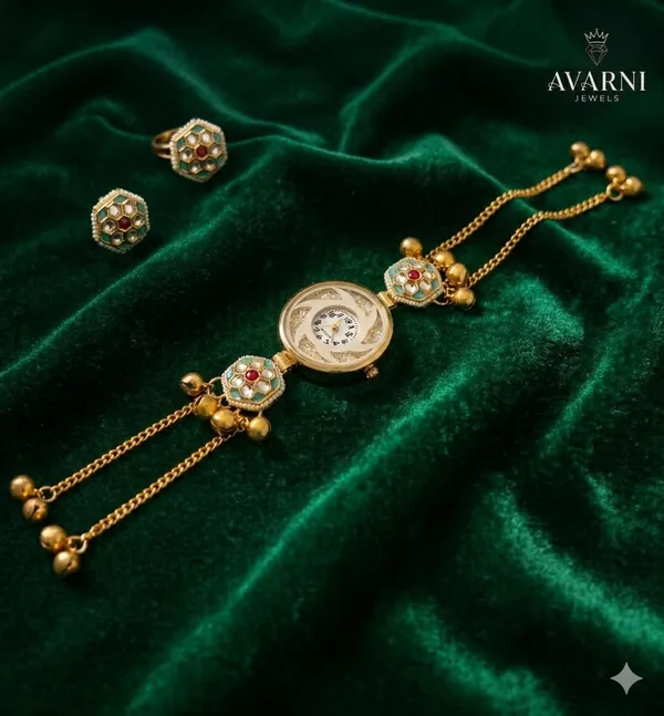 Avarni_Jewels_Traditional_Kashmiri_Meenakari_Bracelet_Watch