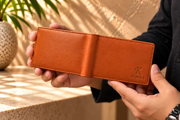 COMBO_OF_SAFFRON_COLOR_WALLET_AND_BLACK_BELT