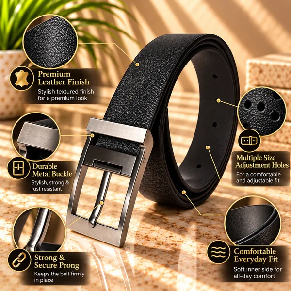 COMBO_OF_SAFFRON_COLOR_WALLET_AND_BLACK_BELT