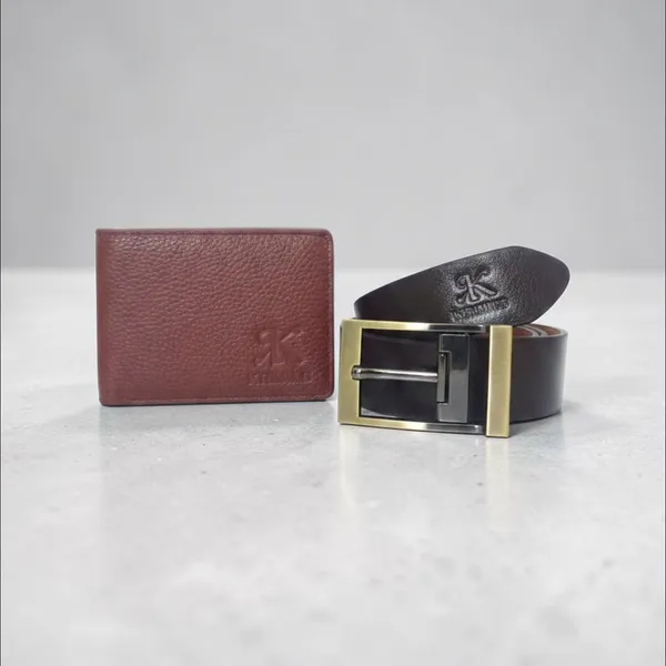 COMBO_OF_DARK_RED_WALLET_AND_BROWN_BELT