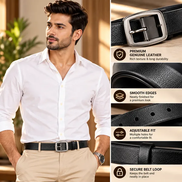 COMBO_OF_LEATHER_SAFFRON_COLOR_WALLET_AND_BLACK_BELT