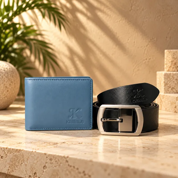 COMBO_PACK_OF_PEACOCK_COLOR_WALLET_AND_BLACK_BELT