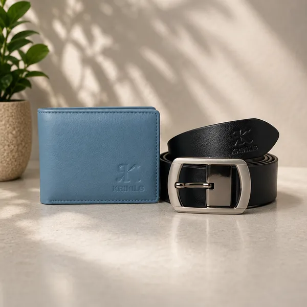 COMBO_PACK_OF_PEACOCK_COLOR_WALLET_AND_BLACK_BELT