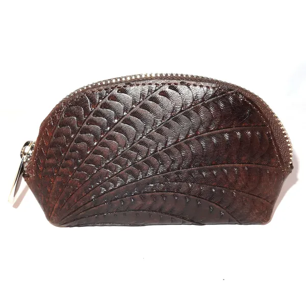 Brown_,_Leather_Coin_Purse_In_Half_Round_Shape_For_Women