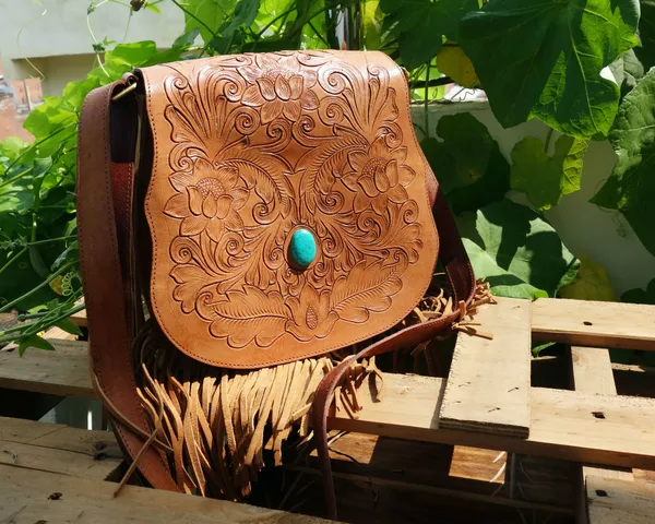 Brown_Turquoise_Genuine_Leather_Handmade_Tassel_Crossbody_Sling_Bag,_Tan_With_Semi-Precious_Stone_For_Women