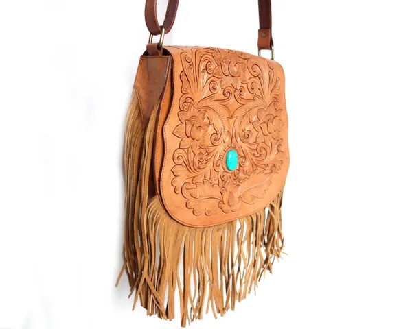 Brown_Turquoise_Genuine_Leather_Handmade_Tassel_Crossbody_Sling_Bag,_Tan_With_Semi-Precious_Stone_For_Women