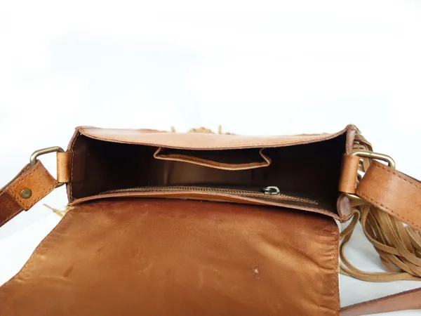 Brown_Turquoise_Genuine_Leather_Handmade_Tassel_Crossbody_Sling_Bag,_Tan_With_Semi-Precious_Stone_For_Women