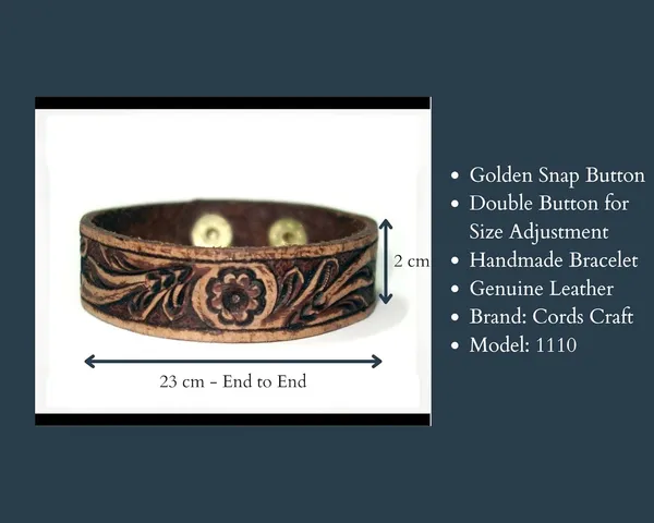 Brown_Hand_Tooled_Genuine_Leather_Cuff_Wristband_Bracelets_For_Unisex_(23Cm_Length,_2Cm_Wide)_For_Women