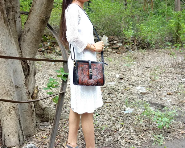 Tan_Black_Handmade_Genuine_Leather_Crossbody_Sling_Bags,_For_Women