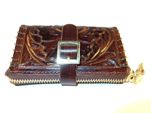 Brown_Handmade_Leather_Coin_Purse,_Small_Size_For_Women