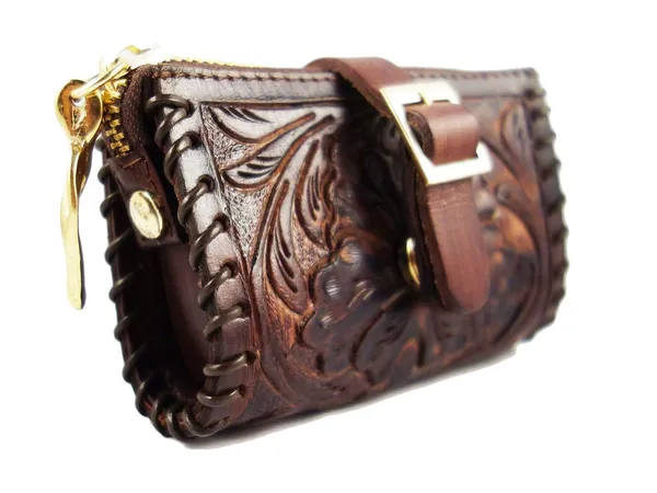 Brown_Handmade_Leather_Coin_Purse,_Small_Size_For_Women