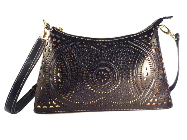 Black_Real_Leather_Bag_Handmade_Party_Wear_For_Women