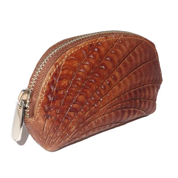 Tan_,_Leather_Coin_Purse_In_Half_Round_Shape_For_Women