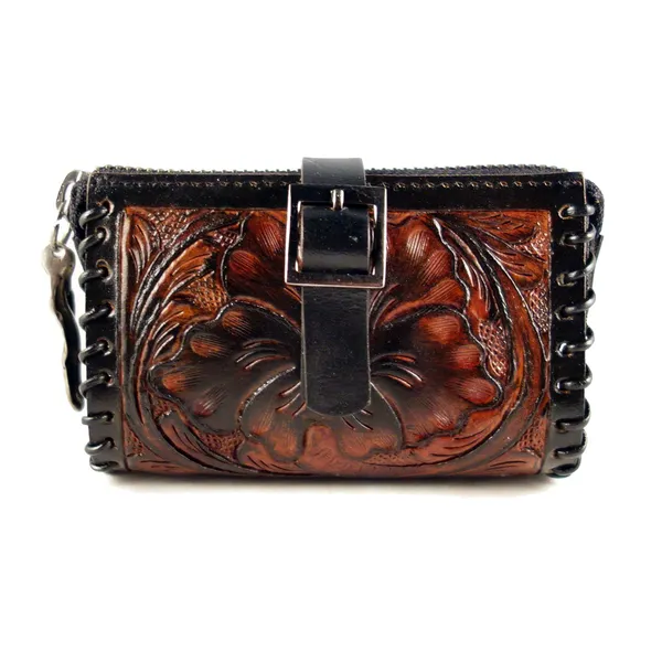 Tan_Black_Handmade_Leather_Coin_Purse,_Black,_Small_Size_For_Women