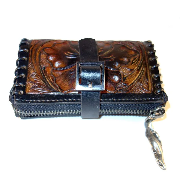 Tan_Black_Handmade_Leather_Coin_Purse,_Black,_Small_Size_For_Women