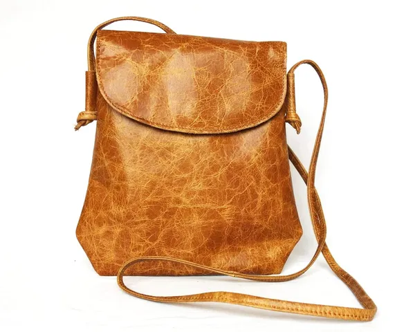 Tan_Cross_Body_Bag_&_Girl_Vintage_Sling_Leather_Knotted_Strap_For_Women