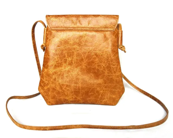 Tan_Cross_Body_Bag_&_Girl_Vintage_Sling_Leather_Knotted_Strap_For_Women