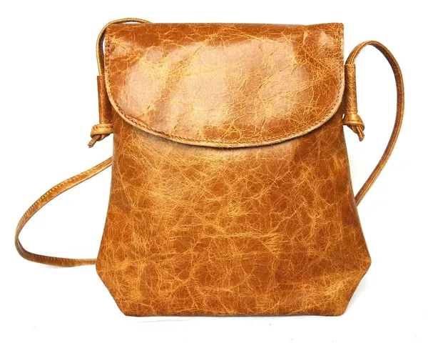 Tan_Cross_Body_Bag_&_Girl_Vintage_Sling_Leather_Knotted_Strap_For_Women