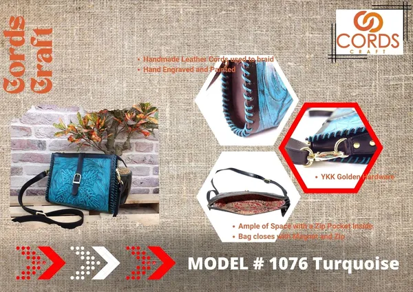 Turquoise_Handmade_Genuine_Leather_Crossbody_Sling_Bags,_For_Women