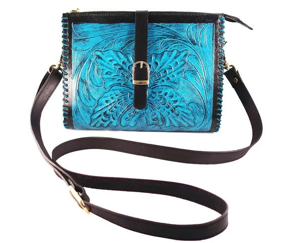 Turquoise_Handmade_Genuine_Leather_Crossbody_Sling_Bags,_For_Women