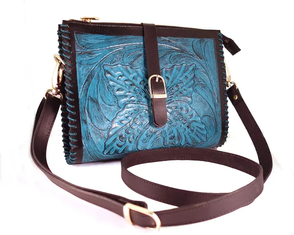 Turquoise_Handmade_Genuine_Leather_Crossbody_Sling_Bags,_For_Women