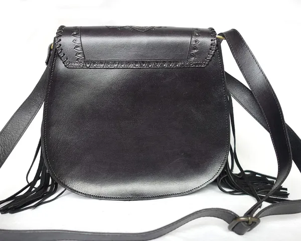 Black_Genuine_Leather_Handmade_Tassel_Crossbody_Sling_Bag,_For_Women