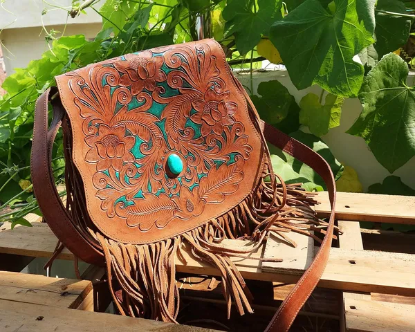 Brown_Turquoise_Genuine_Leather_Handmade_Tassel_Crossbody_Sling_Bag,_Tan_With_Semi-Precious_Stone_For_Women