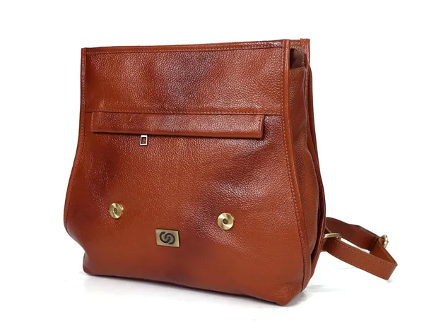 Tan_Brown_Leather_Backpack_Bag,_Unisex,_For_Unisex-Adult