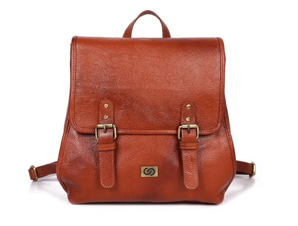 Tan_Brown_Leather_Backpack_Bag,_Unisex,_For_Unisex-Adult