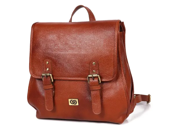 Tan_Brown_Leather_Backpack_Bag,_Unisex,_For_Unisex-Adult