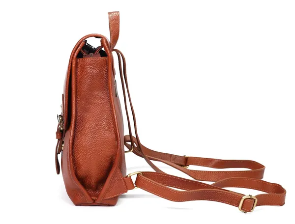 Tan_Brown_Leather_Backpack_Bag,_Unisex,_For_Unisex-Adult