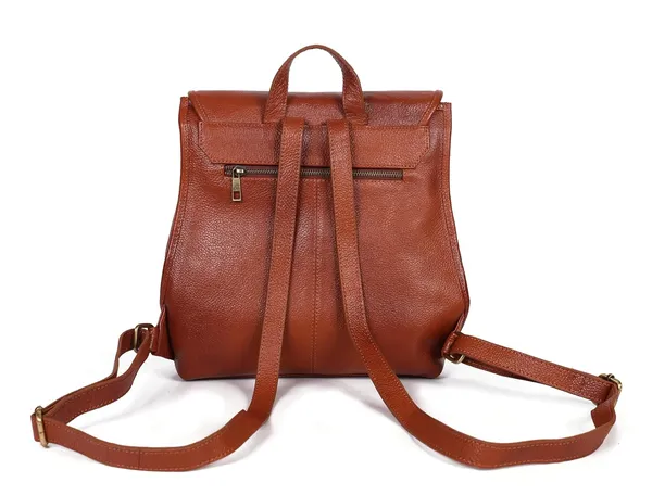 Tan_Brown_Leather_Backpack_Bag,_Unisex,_For_Unisex-Adult