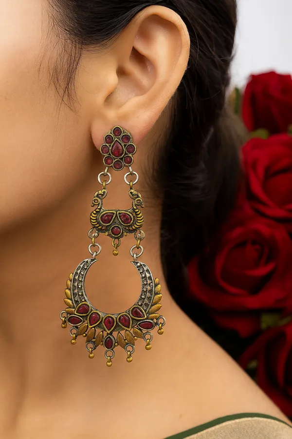 Red_Premium_Anti-Tarnish_Earring_For_Women