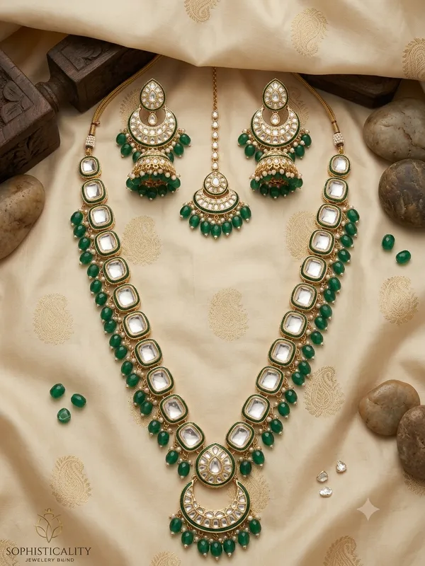 MAHARANI_GREEN_KUNDAN_SET