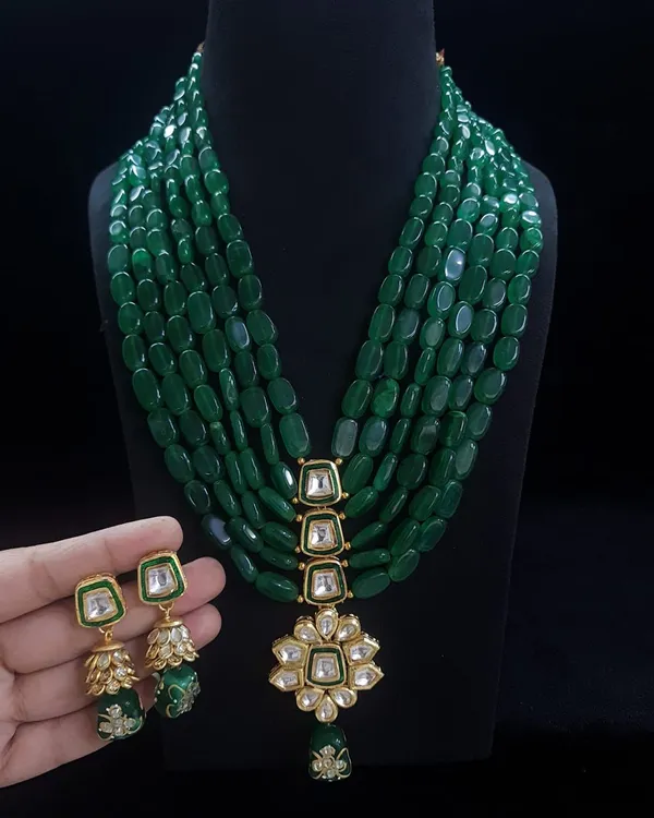Dark_Green_Premium_Anti-Tarnish_Necklace_For_Women