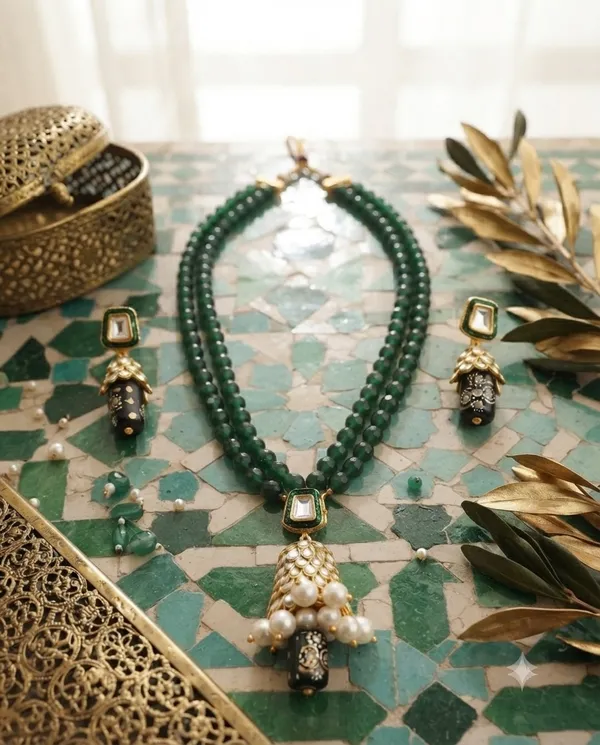 VRINDA_JHUMKI_NECKLACE_SET