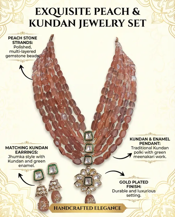 Peach_Premium_Anti-Tarnish_Necklace_For_Women