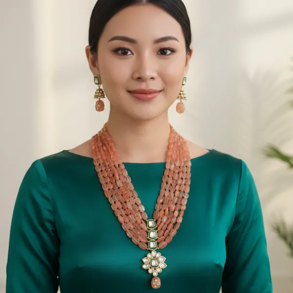 Peach_Premium_Anti-Tarnish_Necklace_For_Women