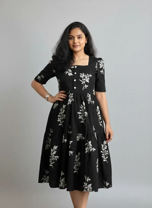 Ammiy London PODHA BLACK Viscose Rayon Gown For Women Price in India ...