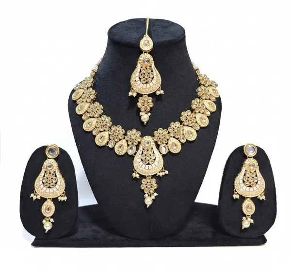 Gold_Brass_Trendy_Rajasthani_Meenakari_Necklace_Set_For_Women