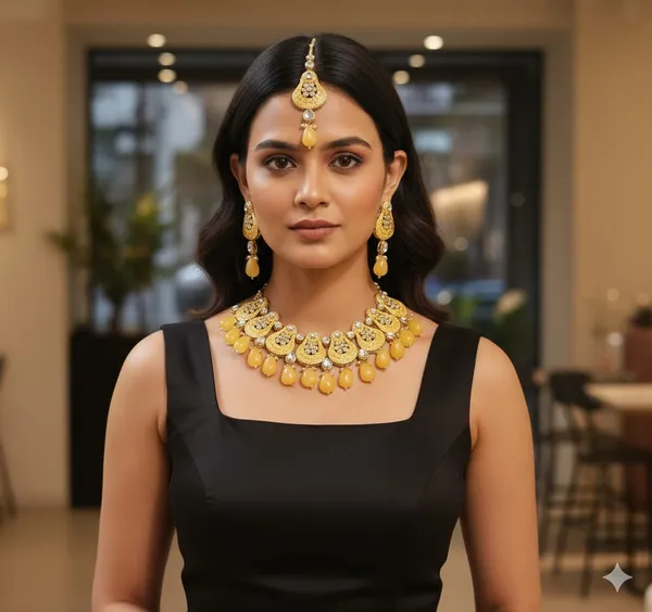 Gold_Brass_Trendy_Rajasthani_Meenakari_Necklace_Set_For_Women