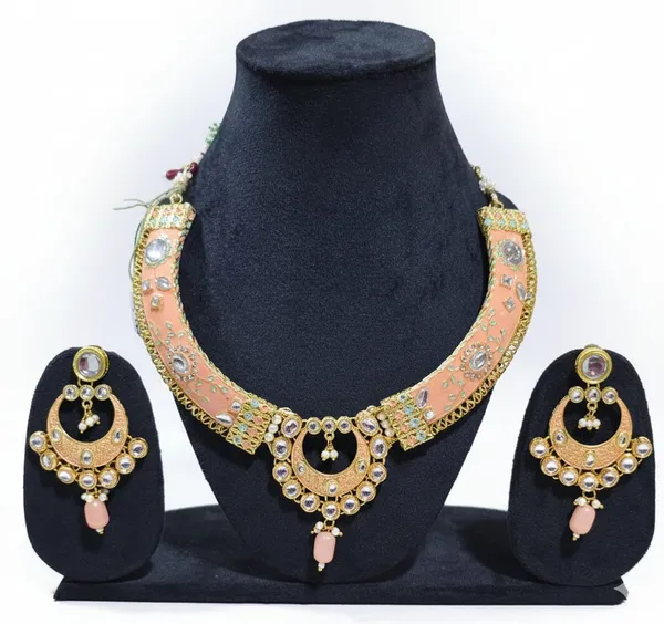 Green_Brass_Trendy_Rajasthani_Meenakari_Necklace_Set_For_Women
