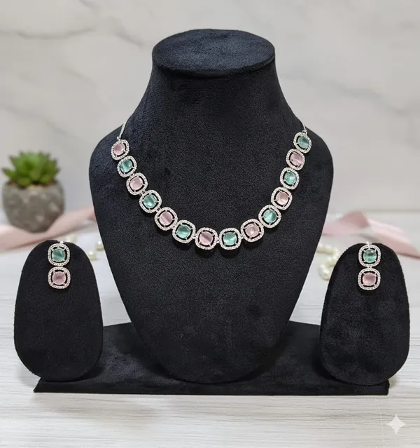 Multicolour_Brass_Trendy_Ad_Jewellery_Necklace_Set_For_Women
