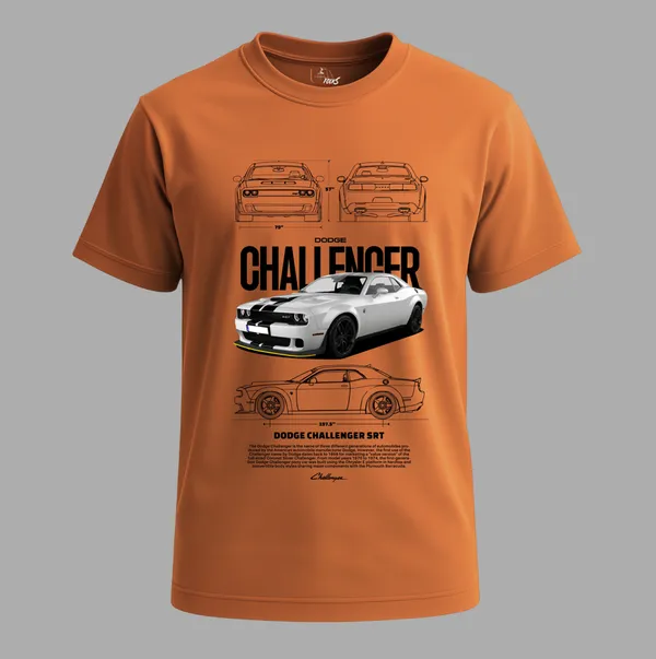 Orange_Printed_T-Shirt_For_Men