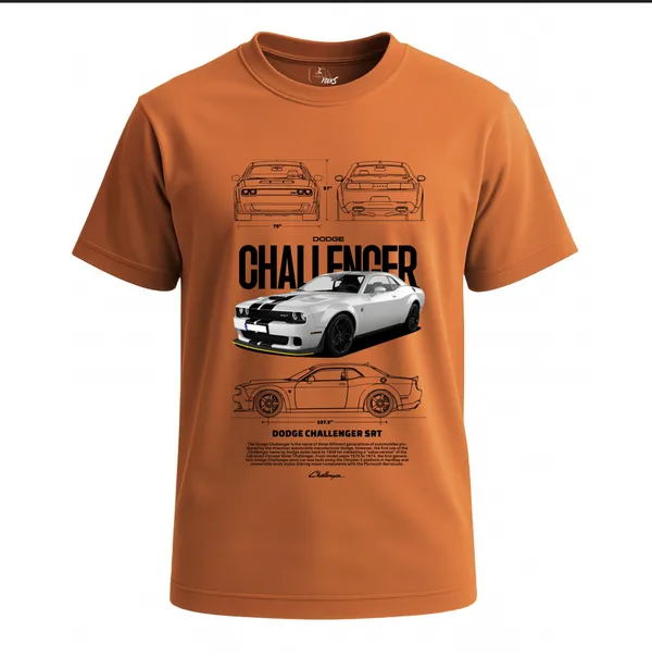 Orange_Printed_T-Shirt_For_Men
