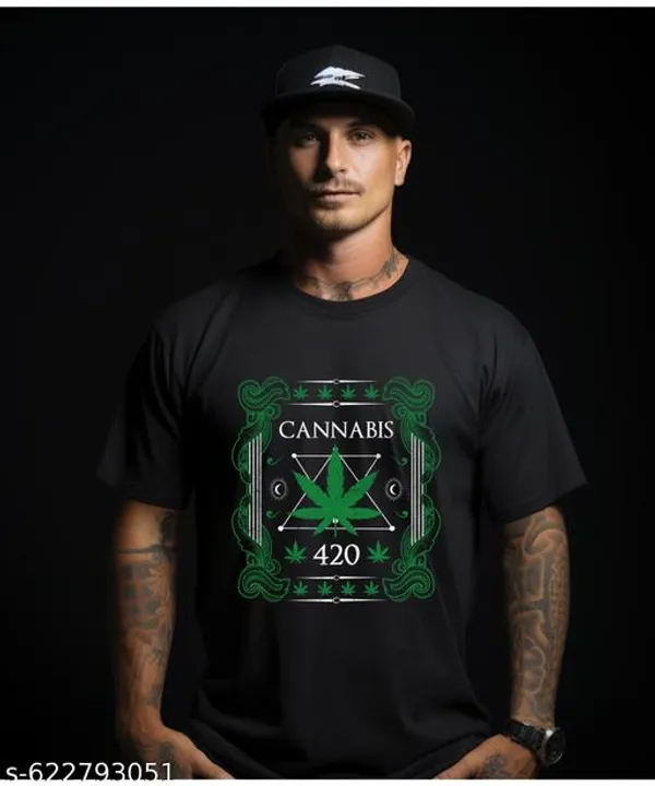 Green_Printed_T-Shirt_For_Men