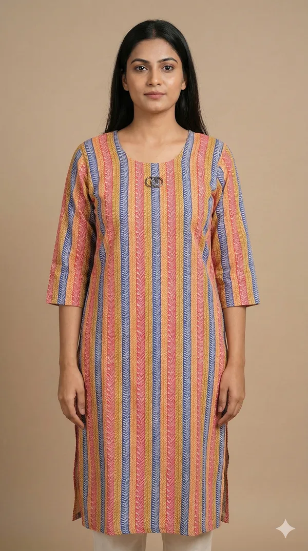 Multicolour_Cotton_Kurti_Soft_&_Breathable_Fabric