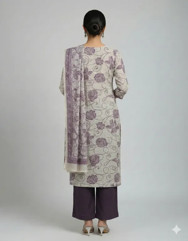 Purple_Kurti_With_Plazo_&_Pant_Set_Designer_Collection