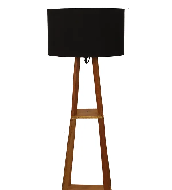 Black_Blace_Netima_Floor_Lamp_With_Shelf