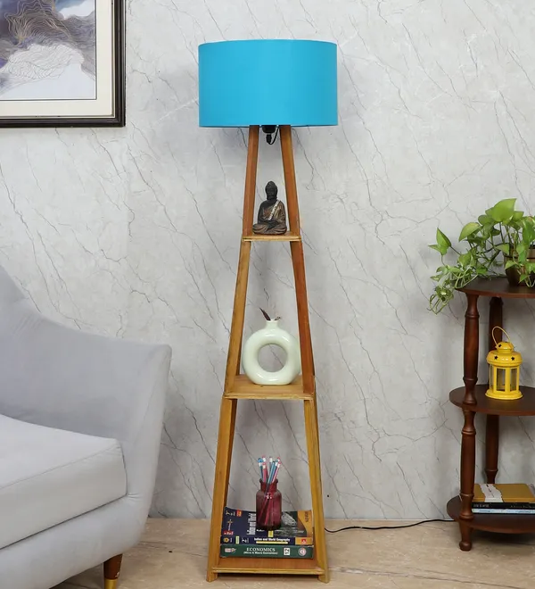 Turquoise_Blue_Blace_Netima_Floor_Lamp_With_Shelf